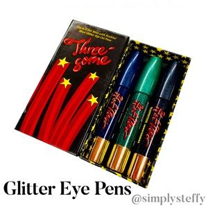 Hot Mess Threesome Glitter Gel Eye Pens NEW